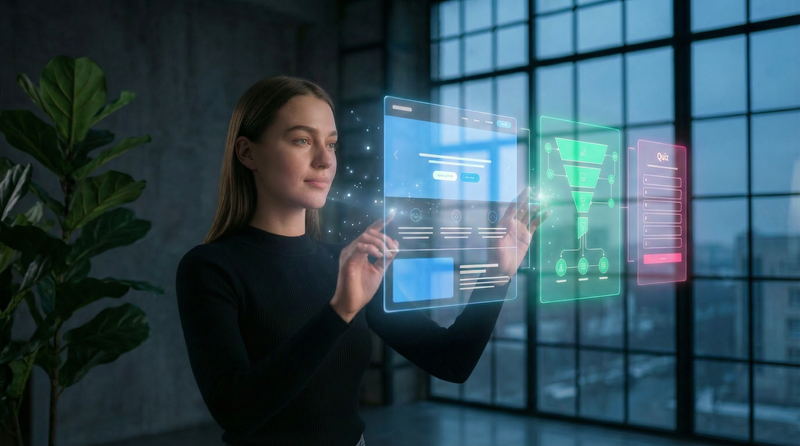 CONTENTMONSTER Funnel Studio mit AIDA-Wizard und Drag-and-Drop Seiteneditor